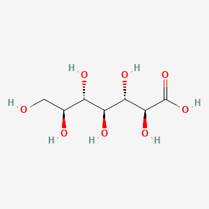 molecular formula C7H14O8 B12716026 Manganese, bis((2xi)-D-gluco-heptonato)- CAS No. 12565-60-5