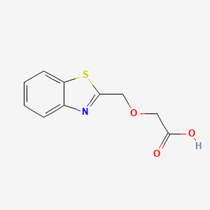 molecular formula C10H9NO3S B1271610 (1,3-Benzothiazol-2-ylmethoxy)acetic acid CAS No. 99513-52-7