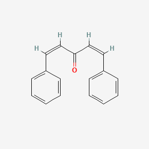 molecular formula C17H14O B12716102 Dibenzalacetone, (1Z,4Z)- CAS No. 58321-78-1