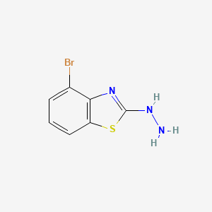 molecular formula C7H6BrN3S B1271612 4-Bromo-2-hydrazino-1,3-benzothiazole CAS No. 872696-03-2