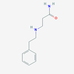 molecular formula C11H16N2O B1271616 3-(Phenethylamino)propanamide CAS No. 4091-84-3