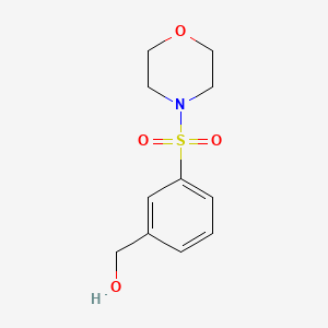 molecular formula C11H15NO4S B1271619 [3-(吗啉-4-磺酰基)苯基]甲醇 CAS No. 646071-55-8