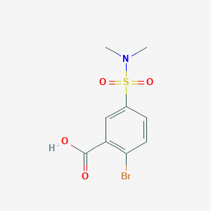 molecular formula C9H10BrNO4S B1271624 2-溴-5-(二甲基氨磺酰基)苯甲酸 CAS No. 3285-51-6