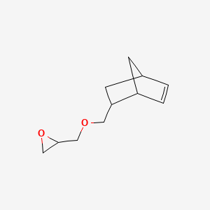 molecular formula C11H16O2 B12716248 Oxirane, ((bicyclo(2.2.1)hept-5-en-2-ylmethoxy)methyl)- CAS No. 3188-75-8