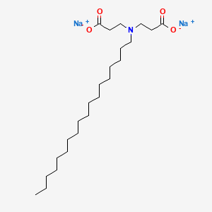 molecular formula C24H45NNa2O4 B12716290 Disodium steariminodipropionate CAS No. 20716-30-7