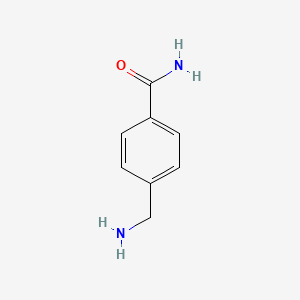 molecular formula C8H10N2O B1271630 4-(氨甲基)苯甲酰胺 CAS No. 369-53-9