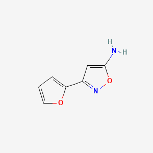 molecular formula C7H6N2O2 B1271633 3-(Furan-2-yl)-1,2-oxazol-5-amine CAS No. 33866-44-3