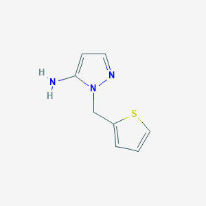 molecular formula C8H9N3S B1271634 1-(Thiophen-2-ylmethyl)-1H-pyrazol-5-amine CAS No. 4394-26-7