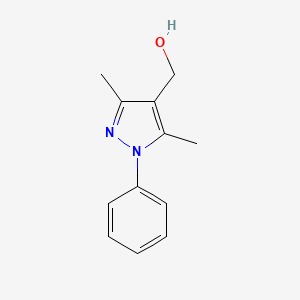 molecular formula C12H14N2O B1271648 (3,5-dimethyl-1-phenyl-1H-pyrazol-4-yl)methanol CAS No. 58789-53-0