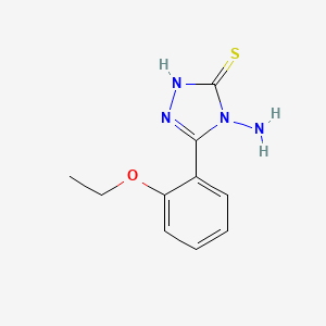 molecular formula C10H12N4OS B1271651 4-amino-5-(2-ethoxyphenyl)-4H-1,2,4-triazole-3-thiol CAS No. 851879-31-7