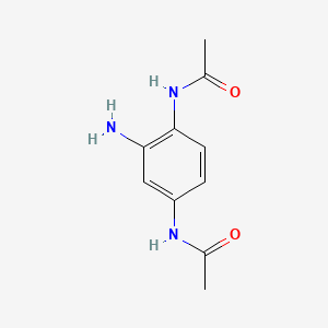 molecular formula C10H13N3O2 B12716599 N,N'-(2-Amino-1,4-phenylene)diacetamide CAS No. 25826-33-9