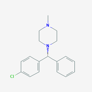molecular formula C18H21ClN2 B12716603 Chlorcyclizine, (R)- CAS No. 118165-37-0