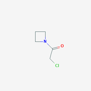 molecular formula C5H8ClNO B1271662 1-Azetidin-1-yl-2-chloro-ethanone CAS No. 63177-41-3