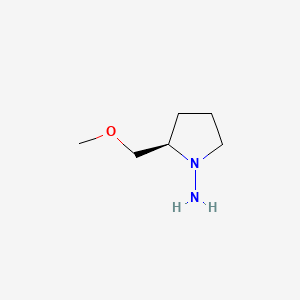 molecular formula C6H14N2O B1271665 (R)-(+)-1-氨基-2-(甲氧基甲基)吡咯烷 CAS No. 72748-99-3