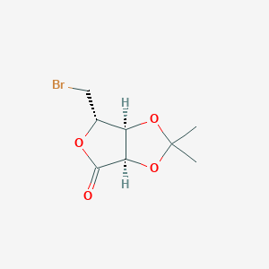 molecular formula C8H11BrO4 B1271666 (3aR,6S,6aS)-6-(bromomethyl)-2,2-dimethyl-6,6a-dihydro-3aH-furo[3,4-d][1,3]dioxol-4-one 