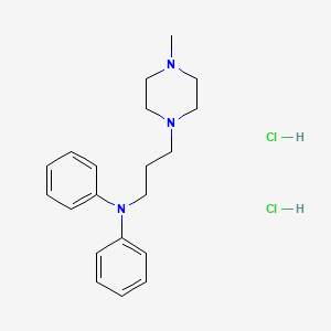 molecular formula C20H29Cl2N3 B12716676 Piperazine, 1-(3-(diphenylamino)propyl)-4-methyl-, dihydrochloride CAS No. 52850-00-7