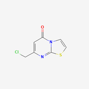 molecular formula C7H5ClN2OS B1271669 7-(chloromethyl)-5H-[1,3]thiazolo[3,2-a]pyrimidin-5-one CAS No. 62773-09-5