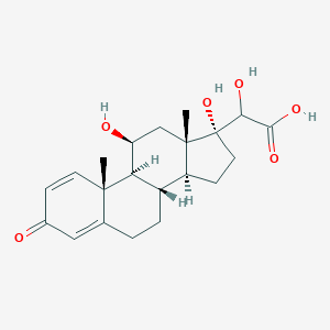 2-[(8S,9S,10R,11S,13S,14S,17R)-11,17-dihydroxy-10,13-dimethyl-3-oxo-7,8,9,11,12,14,15,16-octahydro-6H-cyclopenta[a]phenanthren-17-yl]-2-hydroxyacetic acid