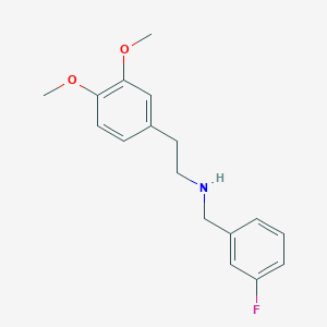 molecular formula C17H20FNO2 B1271675 2-(3,4-dimethoxyphenyl)-N-(3-fluorobenzyl)ethanamine CAS No. 355381-88-3