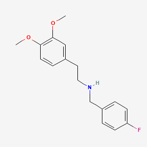 B1271676 2-(3,4-dimethoxyphenyl)-N-(4-fluorobenzyl)ethanamine CAS No. 353779-44-9
