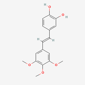 molecular formula C17H18O5 B12716802 Combrestatin A4 metabolite M4 CAS No. 1005788-23-7