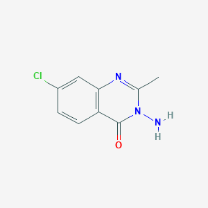 molecular formula C9H8ClN3O B1271684 3-amino-7-chloro-2-methylquinazolin-4(3H)-one CAS No. 90537-62-5