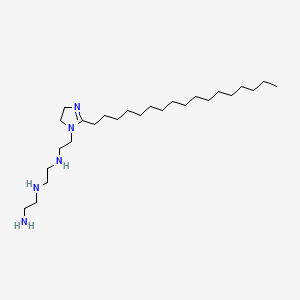 molecular formula C26H55N5 B12716862 N-(2-Aminoethyl)-N'-(2-(2-heptadecyl-4,5-dihydro-1H-imidazol-1-yl)ethyl)ethylenediamine CAS No. 65817-49-4