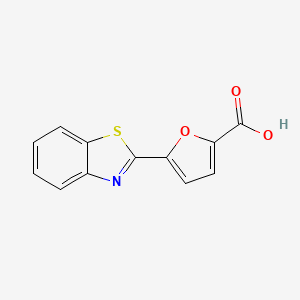 molecular formula C12H7NO3S B1271687 5-(1,3-Benzothiazol-2-yl)furan-2-carboxylic acid CAS No. 32277-89-7