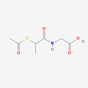 molecular formula C7H11NO4S B12716911 Tiopronin impurity 1 CAS No. 6182-96-3