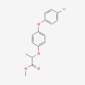 molecular formula C16H15ClO4 B12717047 Methyl 2-(4-(4-chlorophenoxy)phenoxy)propanoate CAS No. 51337-66-7