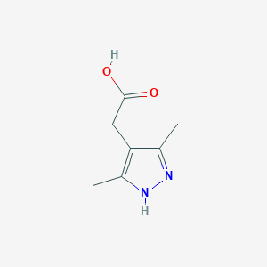 molecular formula C7H10N2O2 B1271705 (3,5-Dimethyl-1H-pyrazol-4-yl)acetic acid CAS No. 32701-75-0