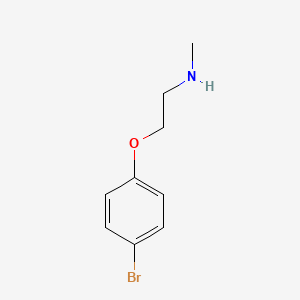 molecular formula C9H12BrNO B1271706 N-[2-(4-bromophenoxy)ethyl]-N-methylamine CAS No. 743456-85-1