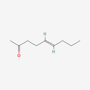 molecular formula C9H16O B12717097 (E)-5-Nonen-2-one CAS No. 75606-70-1