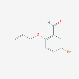 molecular formula C10H9BrO2 B1271712 2-(烯丙氧基)-5-溴苯甲醛 CAS No. 40359-62-4
