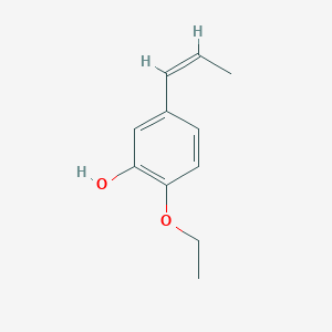molecular formula C11H14O2 B12717192 Propenyl guaethol, (Z)- CAS No. 876306-58-0