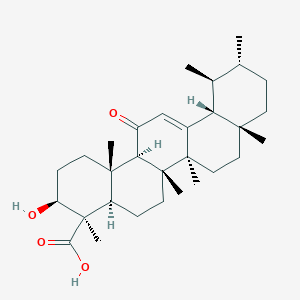 molecular formula C30H46O4 B12717196 3beta-11-Keto-beta-boswellic acid CAS No. 810684-51-6