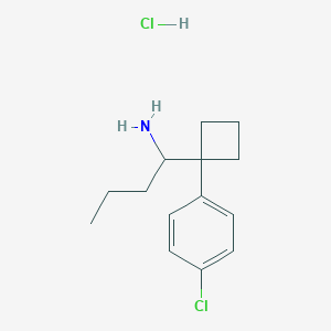 molecular formula C14H21Cl2N B127172 (N,N,3-tridemethyl) Sibutramine Hydrocholride CAS No. 84484-93-5