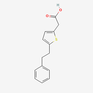 [5-(2-Phenylethyl)-2-thienyl]acetic acid