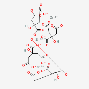molecular formula C24H20O28Zr3 B12717205 Zirconium citrate CAS No. 108890-18-2