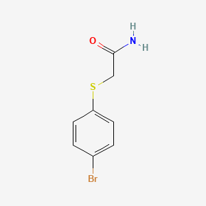 molecular formula C8H8BrNOS B1271723 2-[(4-溴苯基)硫基]乙酰胺 CAS No. 30243-07-3