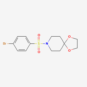 molecular formula C13H16BrNO4S B1271735 8-((4-Bromophenyl)sulfonyl)-1,4-dioxa-8-azaspiro[4.5]decane CAS No. 849532-19-0