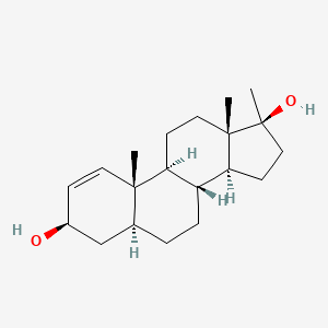molecular formula C20H32O2 B12717395 Methyl-1-etiocholenolol CAS No. 13974-35-1