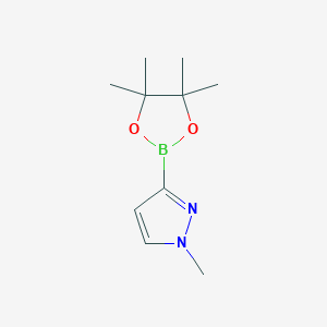 molecular formula C10H17BN2O2 B127174 1-Methyl-3-(4,4,5,5-tetramethyl-1,3,2-dioxaborolan-2-yl)-1H-pyrazole CAS No. 1020174-04-2