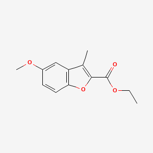 molecular formula C13H14O4 B1271750 Ethyl 5-methoxy-3-methyl-1-benzofuran-2-carboxylate CAS No. 3710-50-7