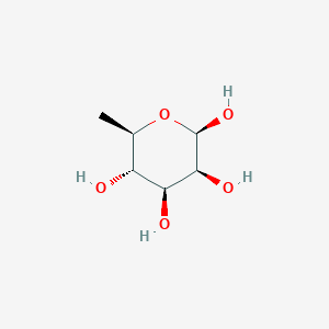 molecular formula C6H12O5 B12717558 beta-D-rhamnopyranose CAS No. 28161-50-4