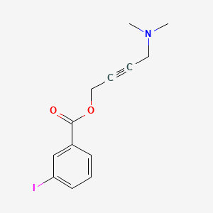 molecular formula C13H14INO2 B12717710 Benzoic acid, 3-iodo-, 4-(dimethylamino)-2-butynyl ester CAS No. 130421-67-9