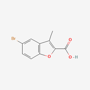 molecular formula C10H7BrO3 B1271795 5-溴-3-甲基苯并呋喃-2-羧酸 CAS No. 50638-08-9