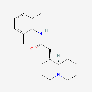 molecular formula C19H28N2O B12717988 2H-Quinolizine-1-acetamide, octahydro-N-(2,6-dimethylphenyl)-, (1S-trans)- CAS No. 162937-47-5