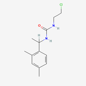 molecular formula C13H19ClN2O B12717993 1-(2-Chloroethyl)-3-(alpha,2,4-trimethylbenzyl)urea CAS No. 102433-72-7