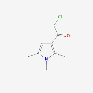molecular formula C9H12ClNO B1271803 2-Chloro-1-(1,2,5-trimethyl-1H-pyrrol-3-yl)-ethanone CAS No. 565195-14-4